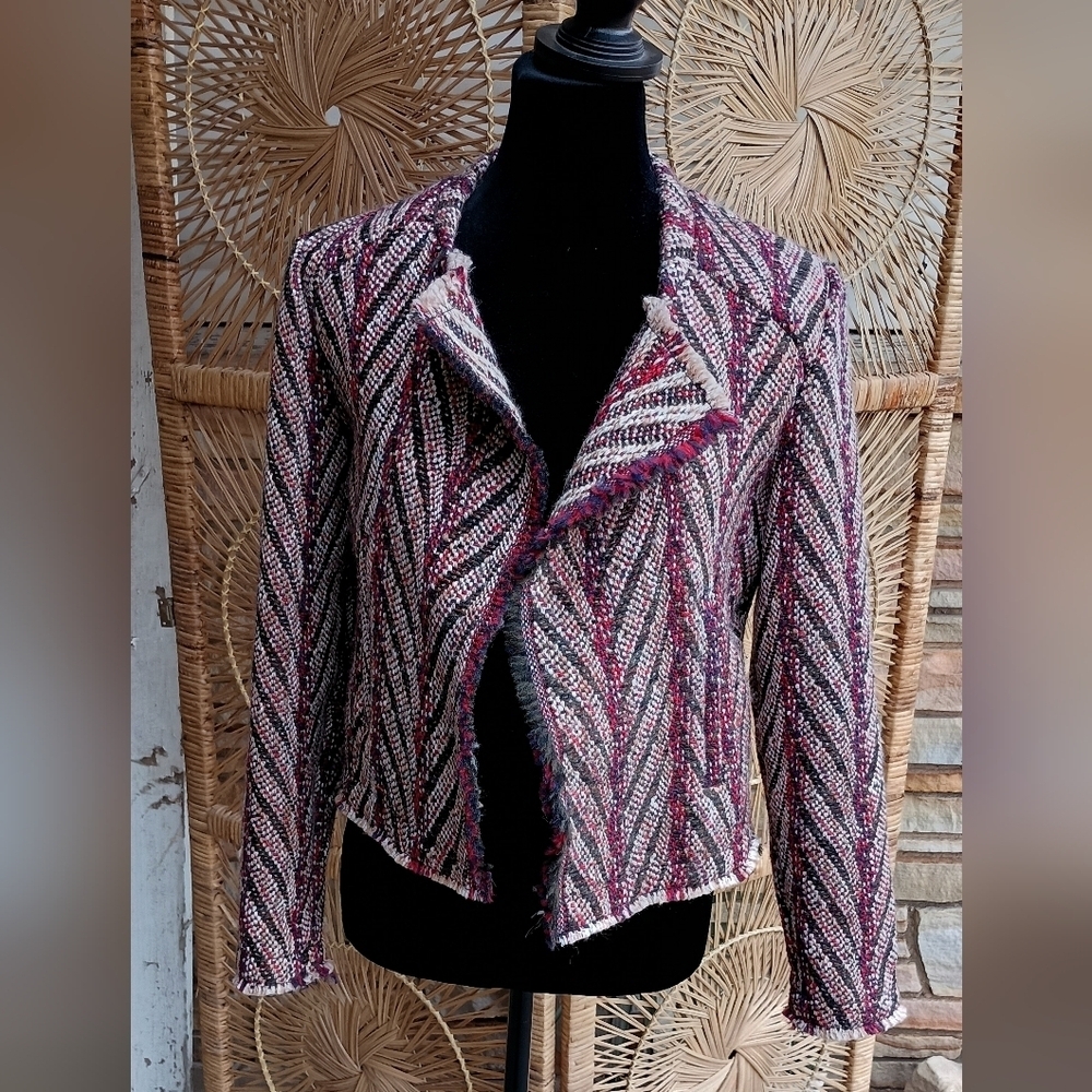 NWT Driftwood Stylish Women's Multicolor Tweed Jacket_XS - Picture 2 of 8